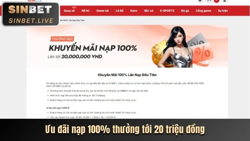 Chương trình hoàn trả cược thua 9vnd bet